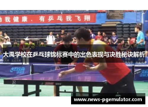 大禹学校在乒乓球锦标赛中的出色表现与决胜秘诀解析